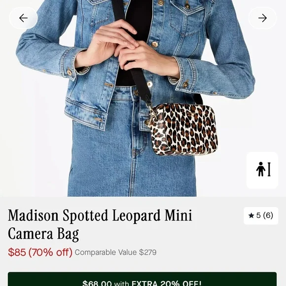 Kate Spade Madison spotted Leopard Mini Camera Bag NWT - Picture 2 of 11